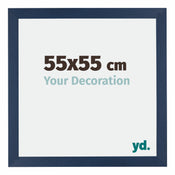 Mura MDF Photo Frame 55x55cm Dark Blue Swept Front Size | Yourdecoration.com