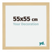 Mura MDF Photo Frame 55x55cm Maple Decor Front Size | Yourdecoration.com