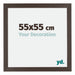 Mura MDF Photo Frame 55x55cm Oak Dark Front Size | Yourdecoration.com