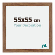 Mura MDF Photo Frame 55x55cm Oak Rustic Front Size | Yourdecoration.com