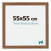 Mura MDF Photo Frame 55x55cm Oak Rustic Front Size | Yourdecoration.com