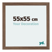 Mura MDF Photo Frame 55x55cm Walnut Dark Front Size | Yourdecoration.com