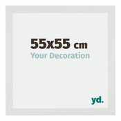 Mura MDF Photo Frame 55x55cm White Matte Front Size | Yourdecoration.com