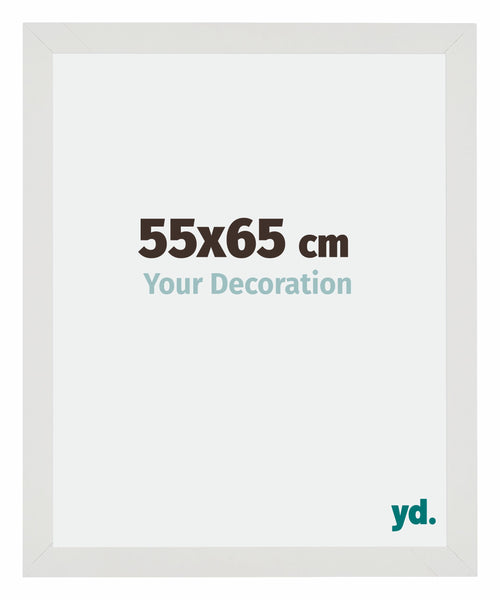 Mura MDF Photo Frame 55x65cm White Matte Front Size | Yourdecoration.com