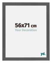 Mura MDF Photo Frame 56x71cm Anthracite Size | Yourdecoration.com