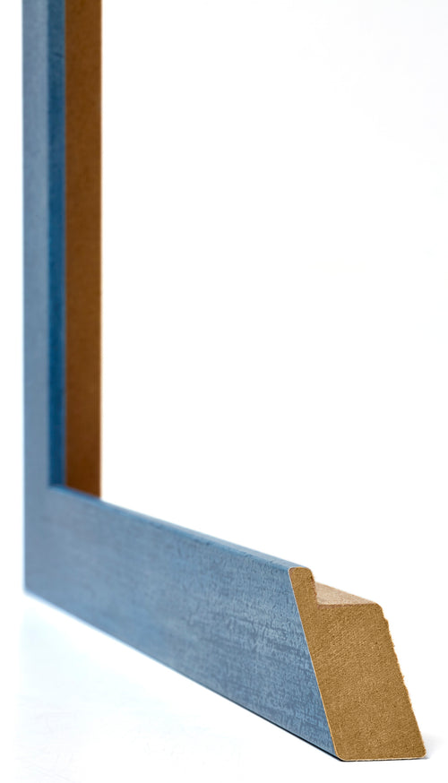 Mura MDF Photo Frame 56x71cm Bright Blue Swept Detail Intersection | Yourdecoration.com