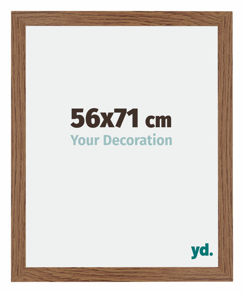 Mura MDF Photo Frame 56x71cm Oak Rustic Front Size | Yourdecoration.com