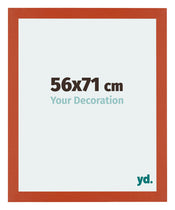 Mura MDF Photo Frame 56x71cm Orange Front Size | Yourdecoration.com