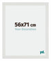 Mura MDF Photo Frame 56x71cm White Matte Front Size | Yourdecoration.com