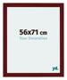 Mura MDF Photo Frame 56x71cm Winered Wiped Front Size | Yourdecoration.com