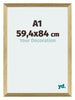 Mura MDF Photo Frame 59 4x84cm A1 Gold Shiny Front Size | Yourdecoration.com