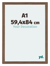 Mura MDF Photo Frame 59 4x84cm A1 Walnut Dark Front Size | Yourdecoration.com