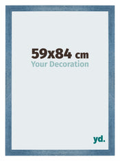 Mura MDF Photo Frame 59x84cm Clear Blue Swept Front Size | Yourdecoration.com