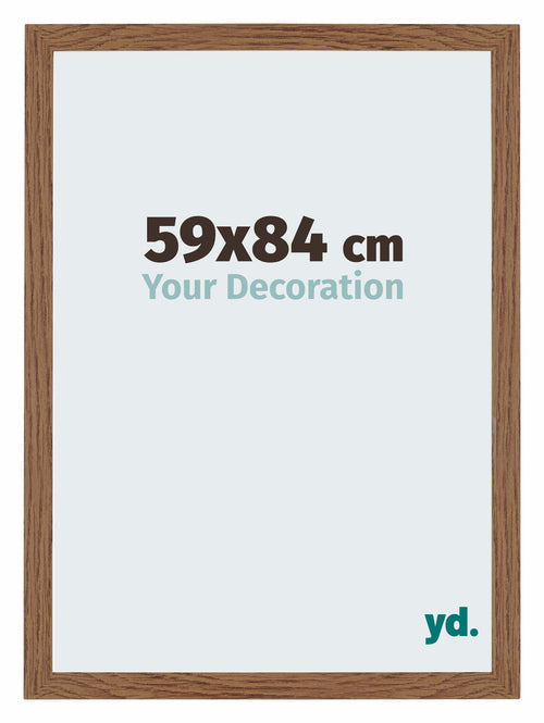 Mura MDF Photo Frame 59x84cm Oak Rustic Front Size | Yourdecoration.com