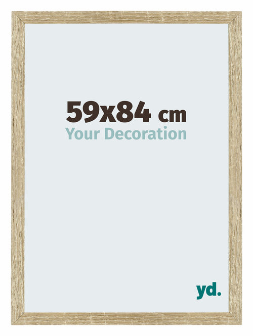 Mura MDF Photo Frame 59x84cm Sonoma Oak Front Size | Yourdecoration.com