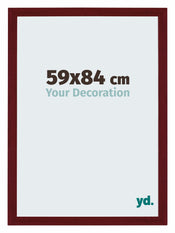 Mura MDF Photo Frame 59x84cm Wine Red Swept Front Size | Yourdecoration.com