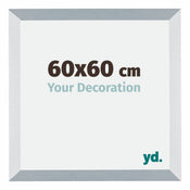 Mura MDF Photo Frame 60x60cm Aluminum Brushed Front Size | Yourdecoration.com