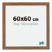 Mura MDF Photo Frame 60x60cm Oak Rustic Front Size | Yourdecoration.com