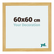 Mura MDF Photo Frame 60x60cm Pine Design Front Size | Yourdecoration.com