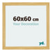 Mura MDF Photo Frame 60x60cm Pine Design Front Size | Yourdecoration.com