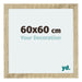 Mura MDF Photo Frame 60x60cm Sonoma Oak Front Size | Yourdecoration.com