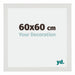 Mura MDF Photo Frame 60x60cm White Matte Front Size | Yourdecoration.com