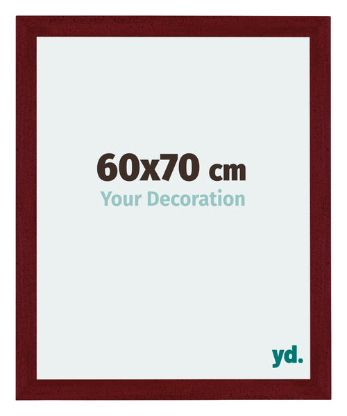 Mura MDF Photo Frame 60x70cm Winered Wiped Front Size | Yourdecoration.com