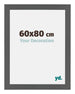 Mura MDF Photo Frame 60x80cm Anthracite Size | Yourdecoration.com