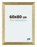 Mura MDF Photo Frame 60x80cm Gold Shiny Front Size | Yourdecoration.com