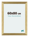 Mura MDF Photo Frame 60x80cm Gold Shiny Front Size | Yourdecoration.com