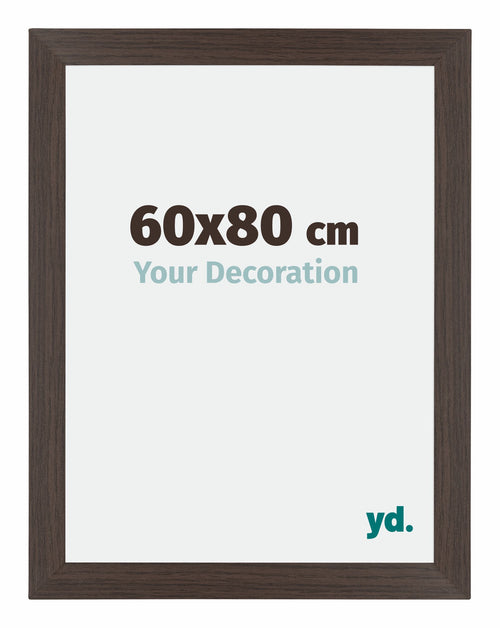 Mura MDF Photo Frame 60x80cm Oak Dark Front Size | Yourdecoration.com