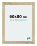 Mura MDF Photo Frame 60x80cm Sonoma Oak Front Size | Yourdecoration.com