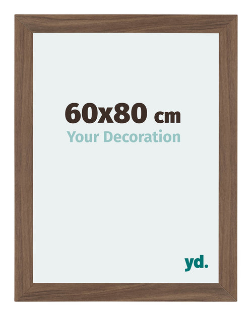 Mura MDF Photo Frame 60x80cm Walnut Dark Front Size | Yourdecoration.com