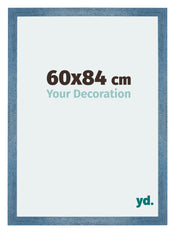 Mura MDF Photo Frame 60x84cm Bright Blue Swept Front Size | Yourdecoration.com