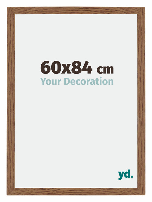 Mura MDF Photo Frame 60x84cm Oak Rustic Front Size | Yourdecoration.com