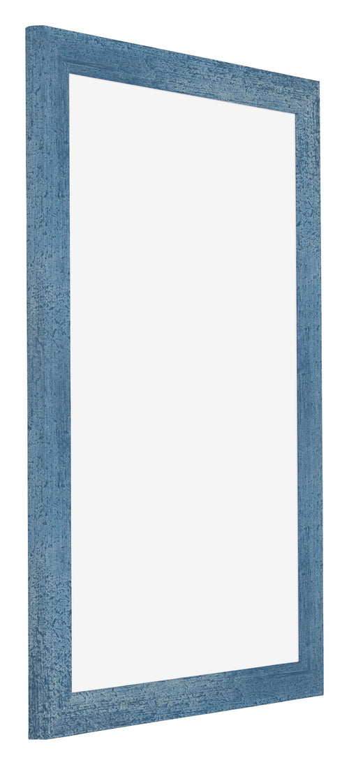 Mura MDF Photo Frame 60x85cm Bright Blue Swept Front Oblique | Yourdecoration.com