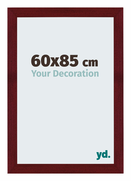 Mura MDF Photo Frame 60x85cm Winered Wiped Front Size | Yourdecoration.com