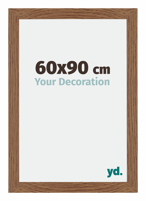 Mura MDF Photo Frame 60x90cm Oak Rustic Front Size | Yourdecoration.com