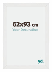 Mura MDF Photo Frame 62x93cm White High Gloss Front Size | Yourdecoration.com