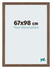 Mura MDF Photo Frame 67x98cm Walnut Dark Front Size | Yourdecoration.com