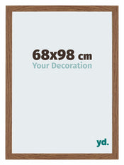 Mura MDF Photo Frame 68x98cm Oak Rustic Front Size | Yourdecoration.com