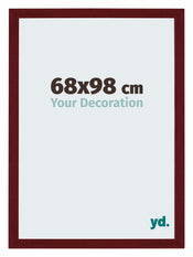 Mura MDF Photo Frame 68x98cm Wine Red Swept Front Size | Yourdecoration.com