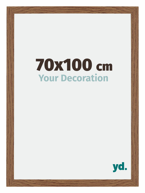 Mura MDF Photo Frame 70x100cm Oak Rustic Front Size | Yourdecoration.com