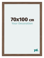 Mura MDF Photo Frame 70x100cm Walnut Dark Front Size | Yourdecoration.com