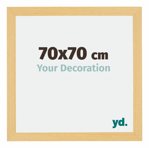 Mura MDF Photo Frame 70x70cm Beech Design Front Size | Yourdecoration.com