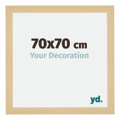 Mura MDF Photo Frame 70x70cm Maple Decor Front Size | Yourdecoration.com