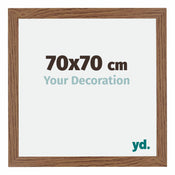 Mura MDF Photo Frame 70x70cm Oak Rustic Front Size | Yourdecoration.com