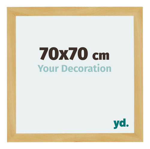 Mura MDF Photo Frame 70x70cm Pine Design Front Size | Yourdecoration.com