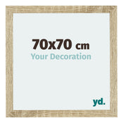 Mura MDF Photo Frame 70x70cm Sonoma Oak Front Size | Yourdecoration.com