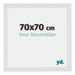 Mura MDF Photo Frame 70x70cm White Matte Front Size | Yourdecoration.com